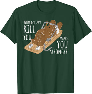 Gym Rat Workout Encouragement Funny Motivational Quote Gift T-Shirt - T-Shirt | Forest