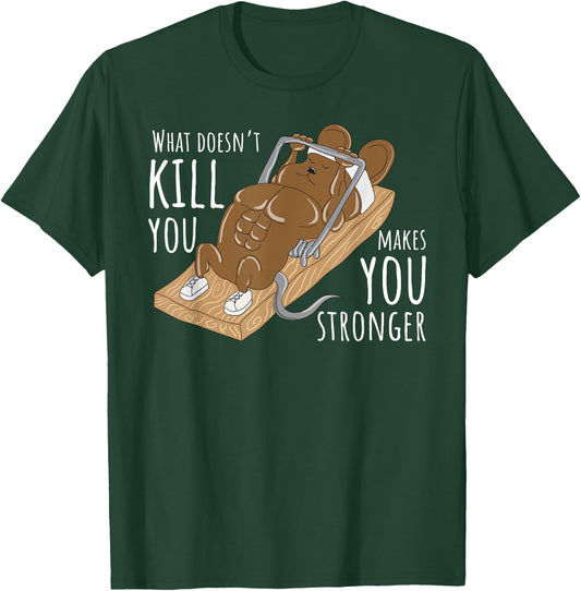 Gym Rat Workout Encouragement Funny Motivational Quote Gift T-Shirt - T-Shirt | Forest