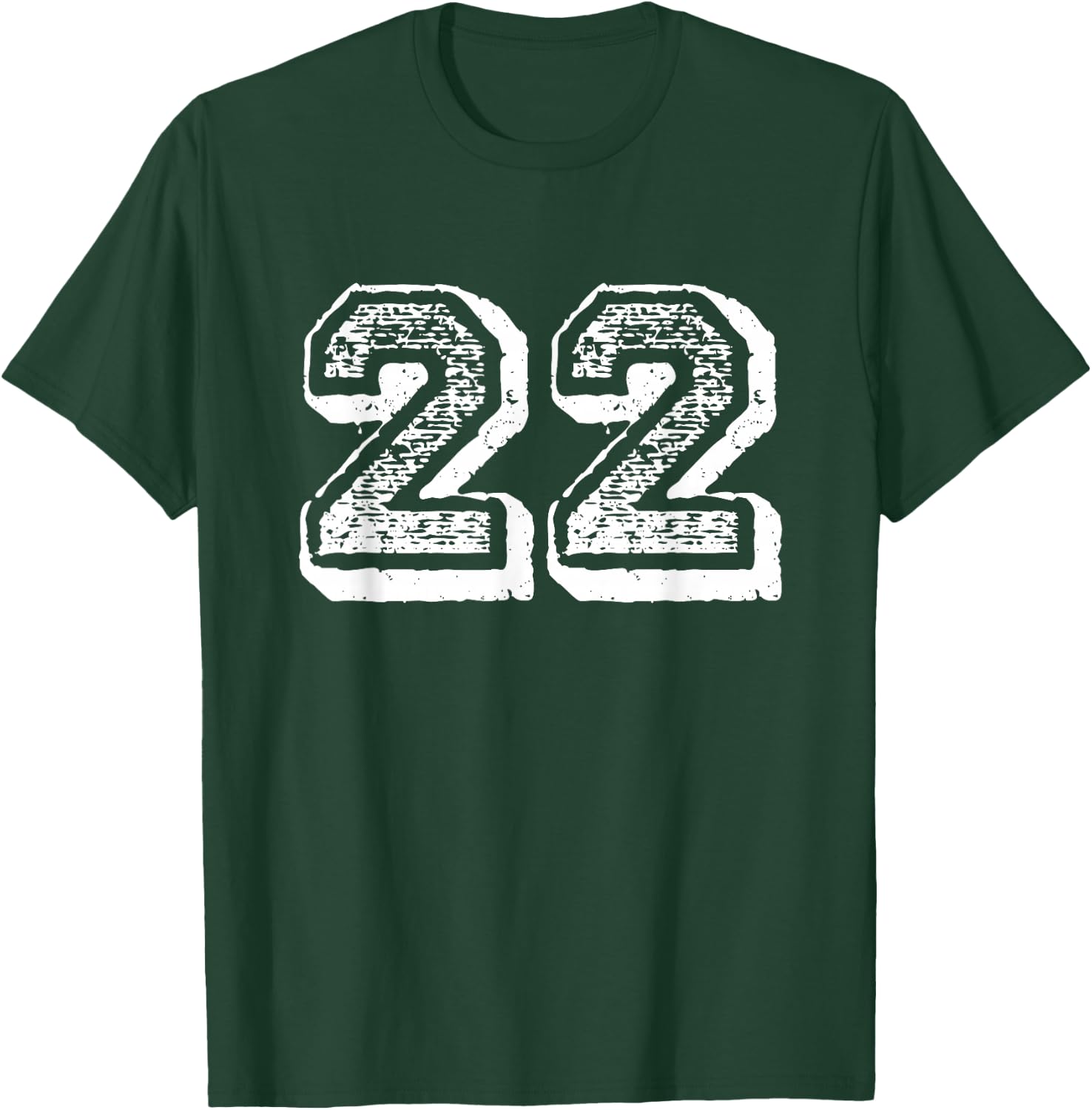 Number 22 Sports Jersey Player #22 Fan FRONT Print Vintage T-Shirt - T-Shirt | Forest