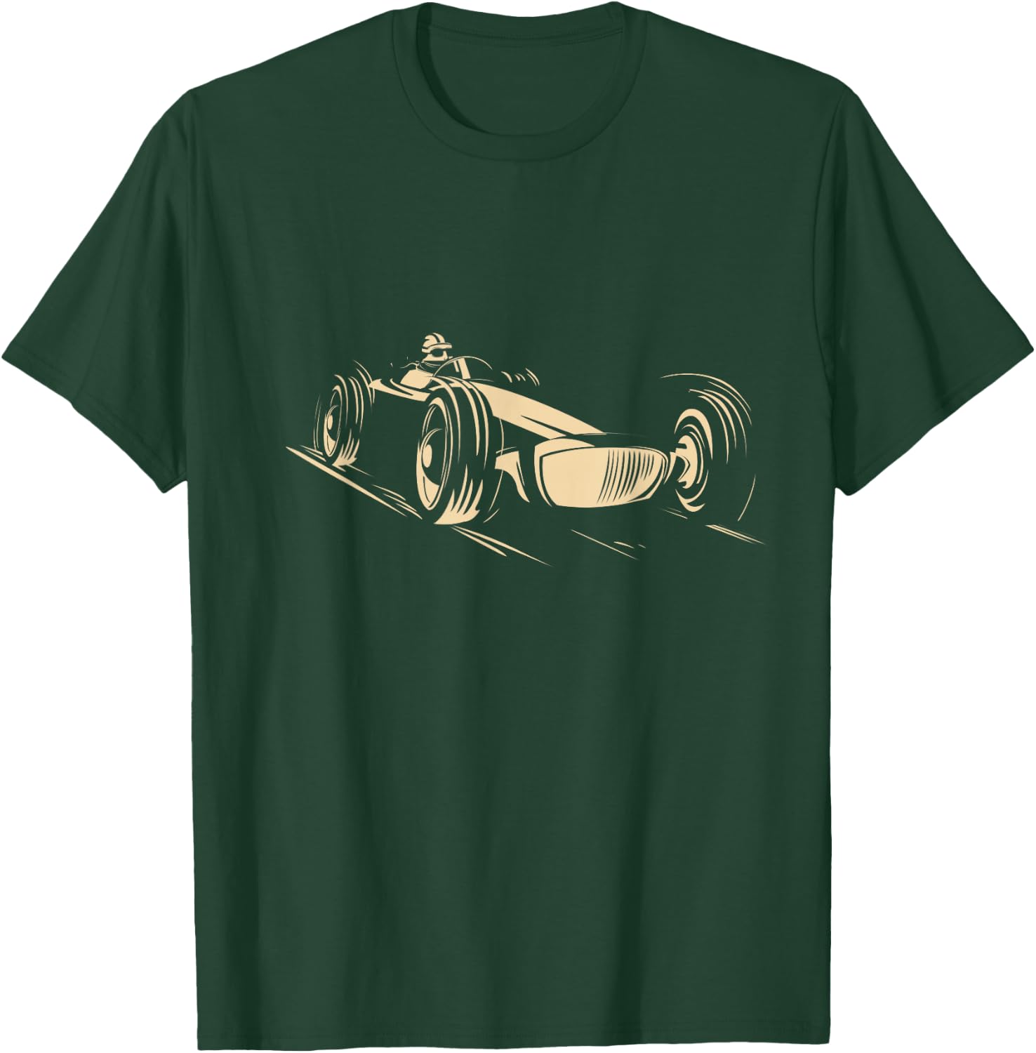 Race Car Racing Sports Auto Racer Vintage Cool T-Shirt - T-Shirt | Forest