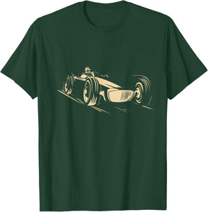 Race Car Racing Sports Auto Racer Vintage Cool T-Shirt - T-Shirt | Forest