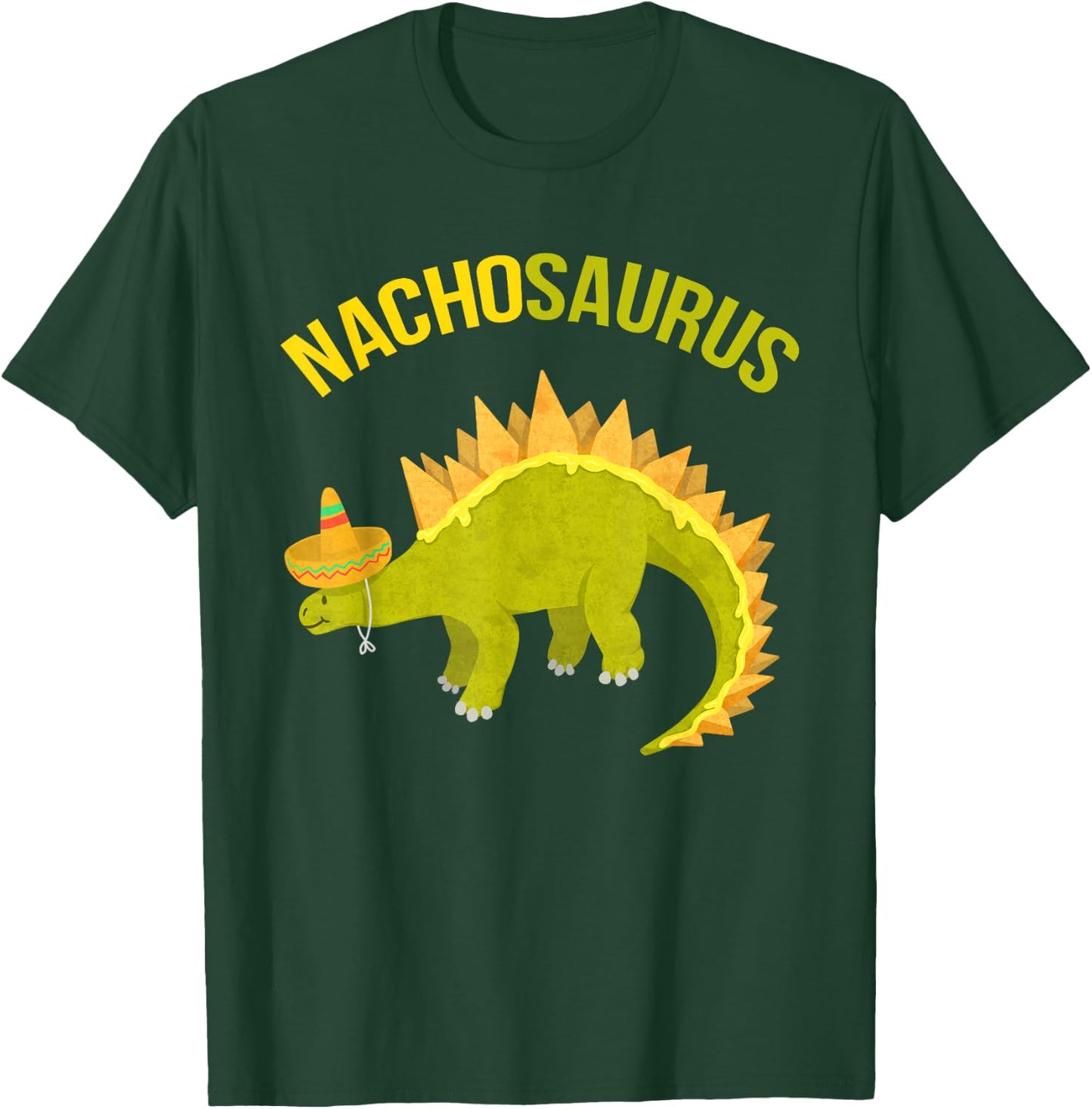 Nachosaurus Dinosaur Stegosaurus Nacho Pun Gift T Shirt T-Shirt - T-Shirt | Forest