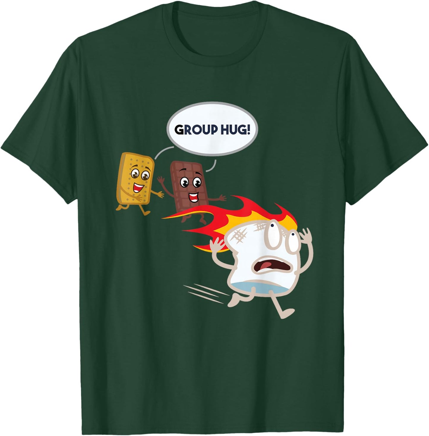 Funny Smores Camping Roasting Outdoor Women T-Shirt - T-Shirt | Forest