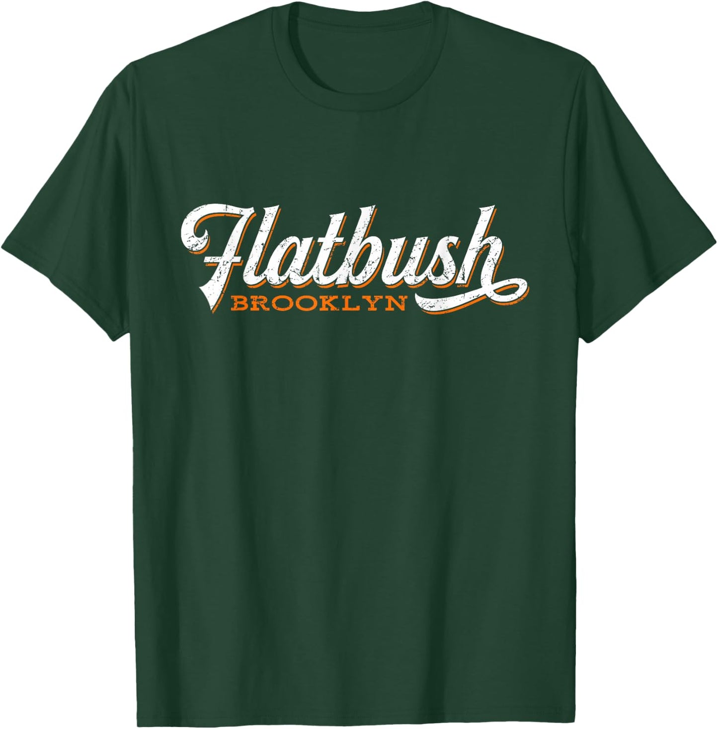 Flatbush Brooklyn New York Retro Cool T-Shirt - T-Shirt | Forest