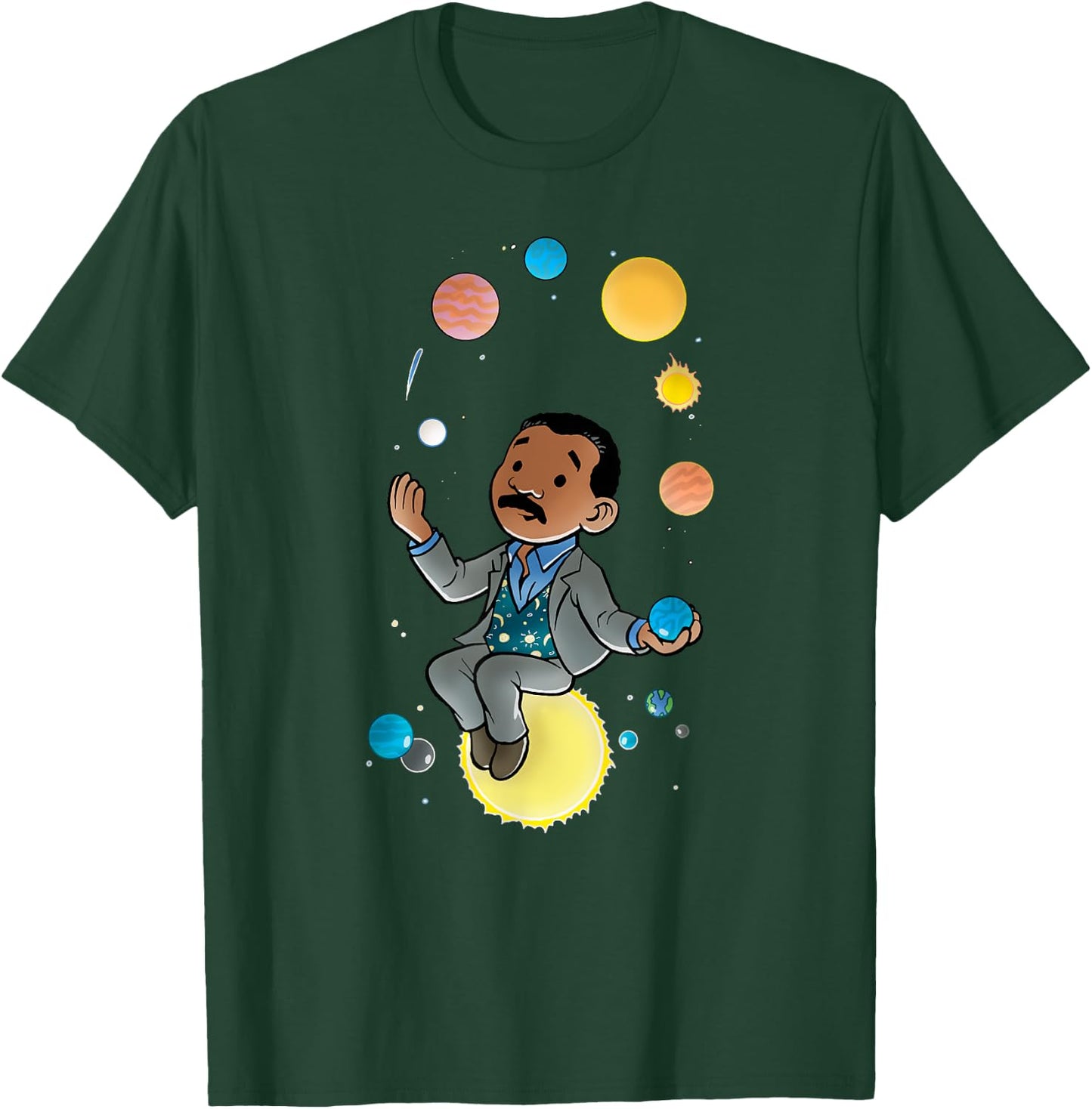 Neil deGrasse Tyson Solar System T-Shirt - T-Shirt | Forest