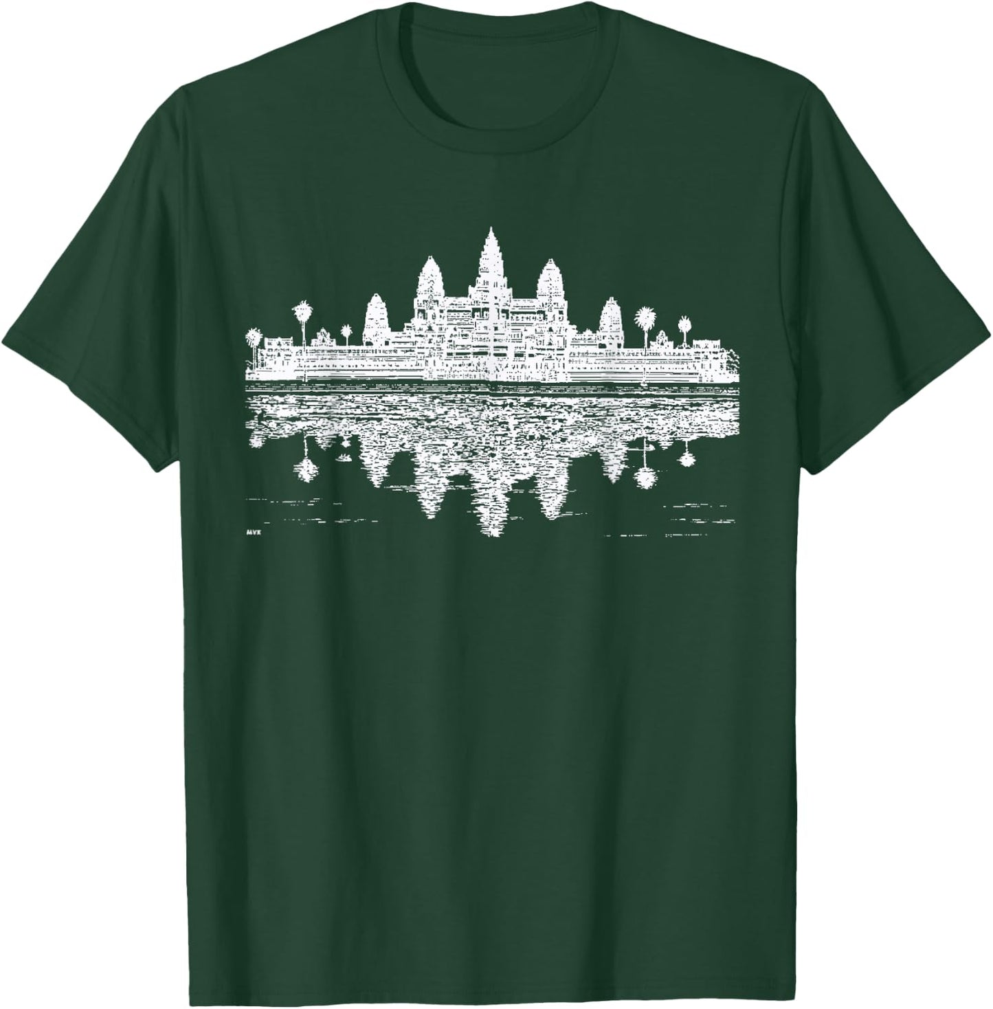 Bucla Custom Men's Cambodia Angkor Wat , Black, Small, Short Sleeve T-Shirt - T-Shirt | Forest