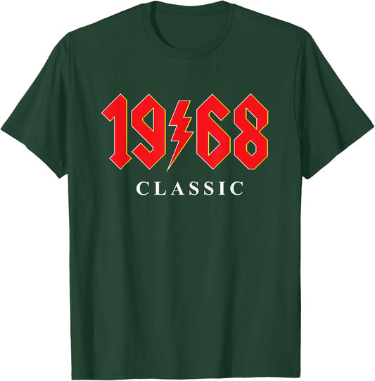 1968 Classic Rock 55th Birthday Gift turning 55 T-Shirt - T-Shirt | Forest