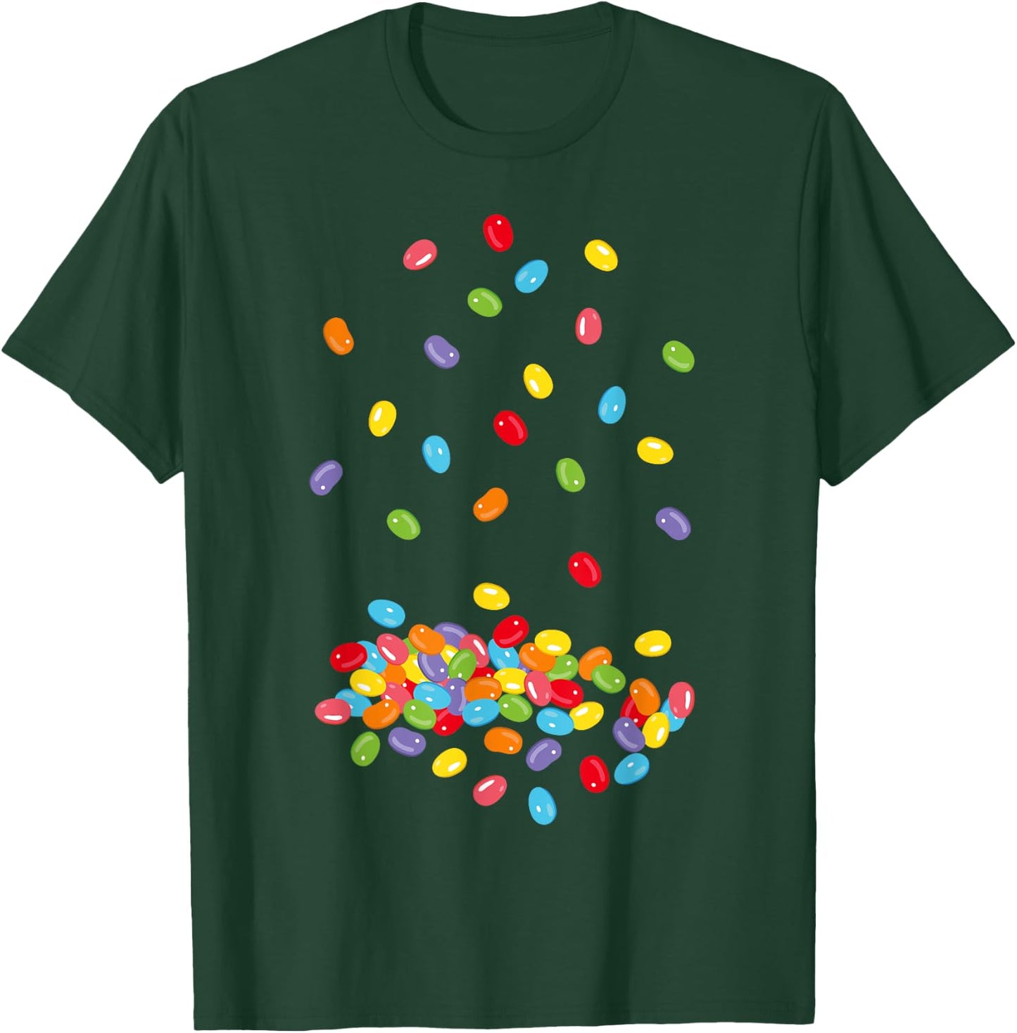 Jelly Beans Colourful Jelly Sweets Design T-Shirt - T-Shirt | Forest