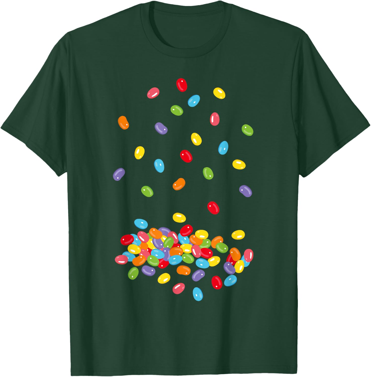 Jelly Beans Colourful Jelly Sweets Design T-Shirt - T-Shirt | Forest