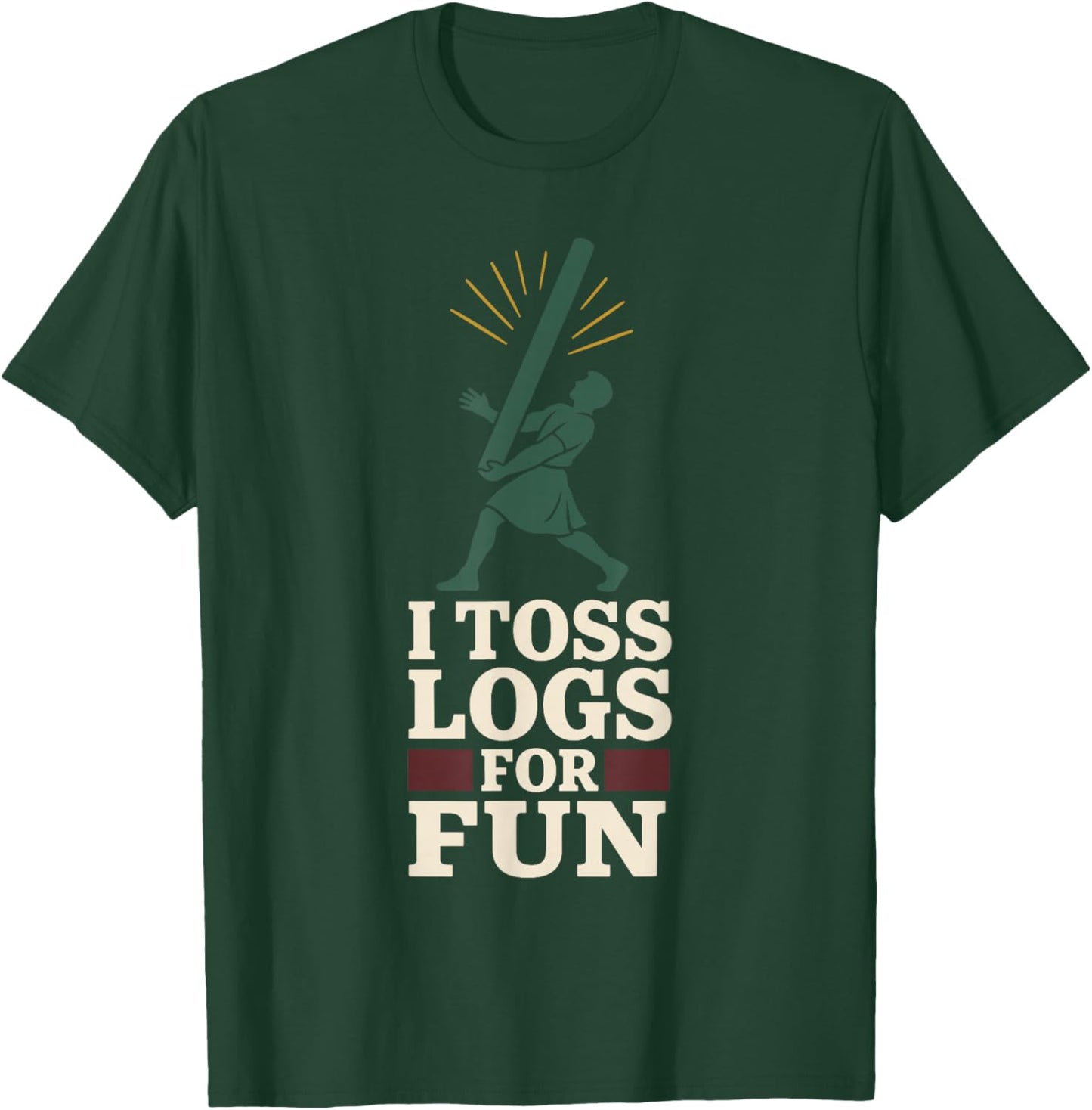 Highland Games Caber Tosser Clan Pride Scotland Strength T-Shirt - T-Shirt | Forest