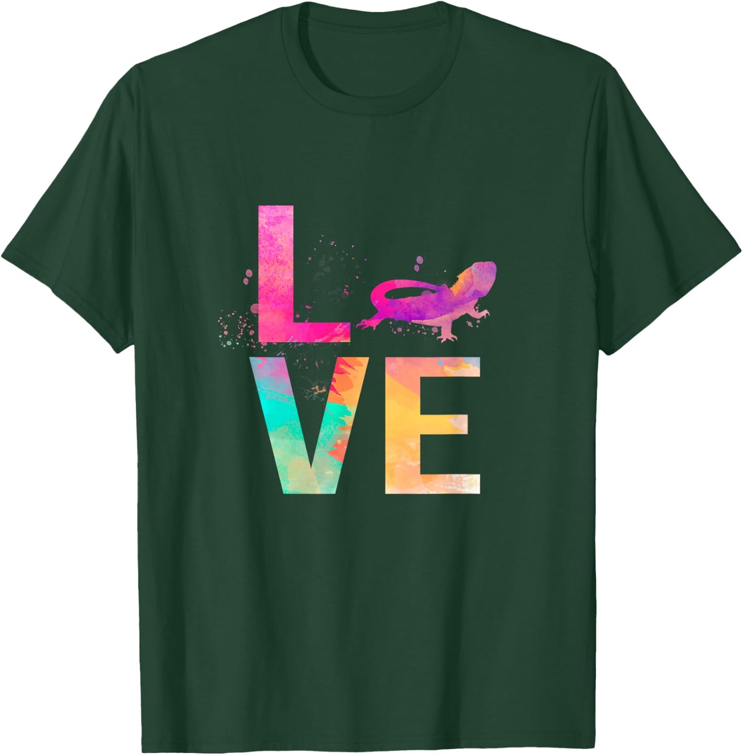 Colorful Bearded Dragon Mom Gifts Bearded Dragon T-Shirt - T-Shirt | Forest