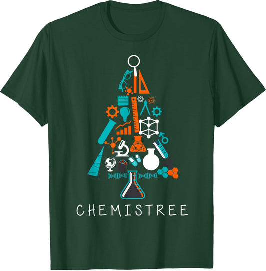 Oh Chemistree Funny Science Christmas Tree Labratory Costume T-Shirt - T-Shirt | Forest