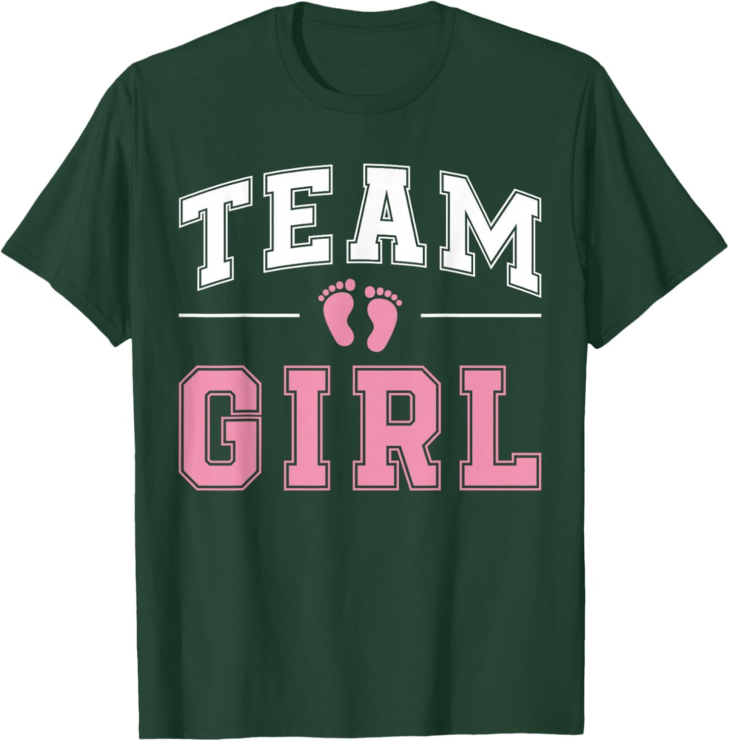 Team Girl Gender Reveal Party Gifts Soon To Be Baby Shower T-Shirt - T-Shirt | Forest