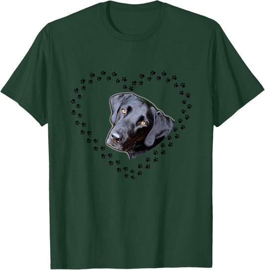 Black Labrador Retriever Dog T-Shirt - T-Shirt | Forest
