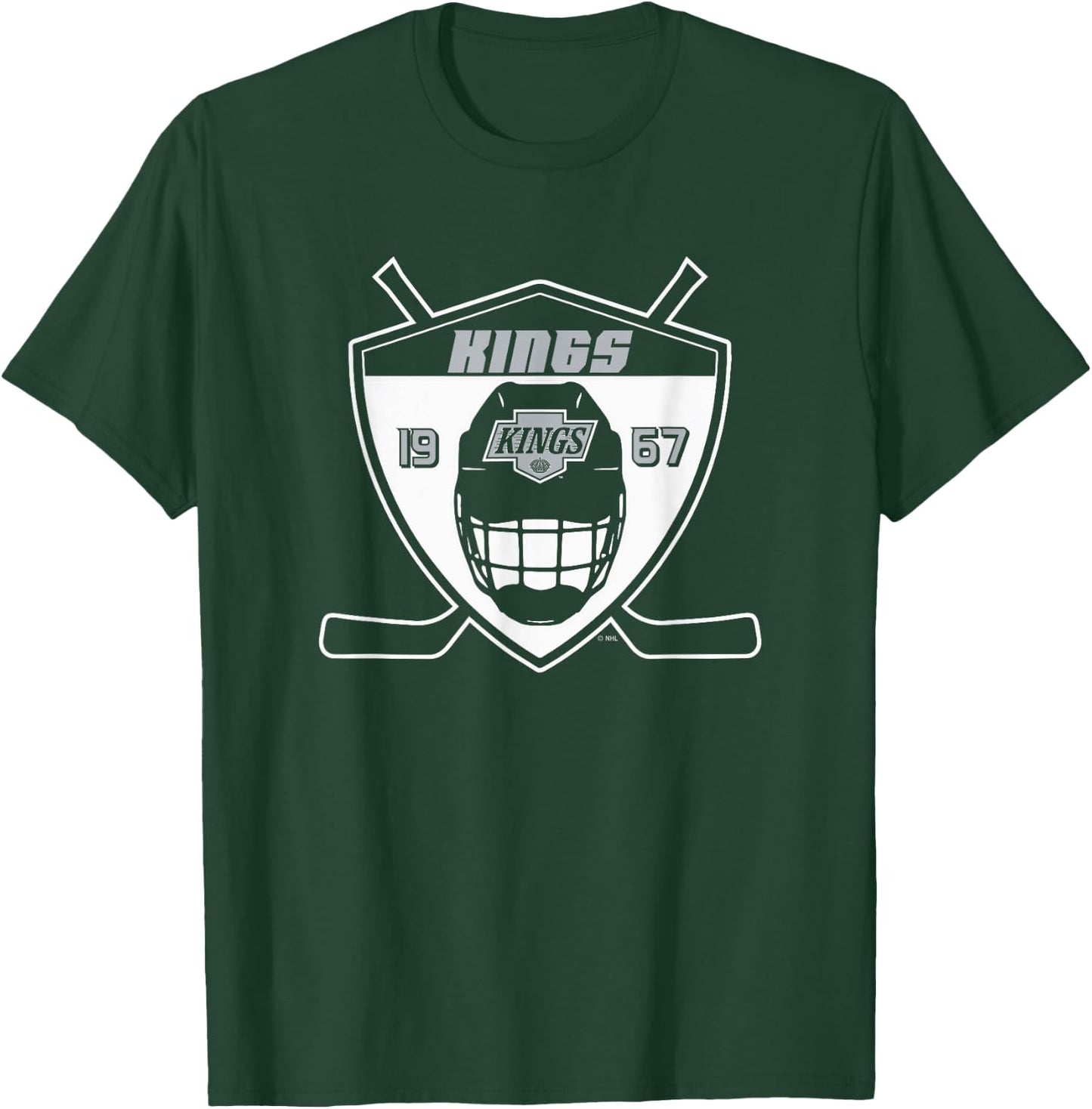 Los Angeles Kings Shield Black Officially Licensed T-Shirt - T-Shirt | Forest