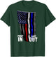 Police Fire EMS First Responder American Flag T-Shirt - T-Shirt | Forest
