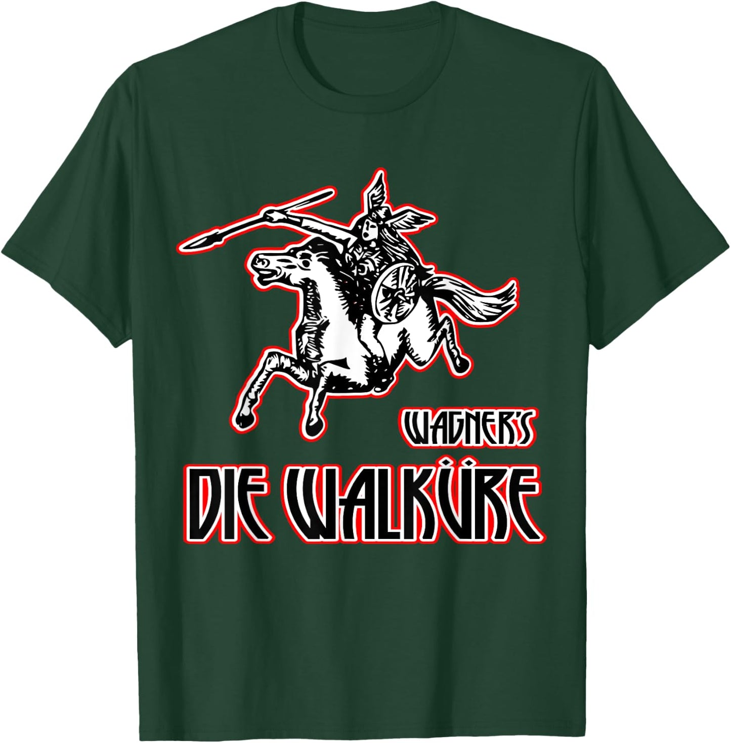 Wagner's Die Walkure epic music, Valkyrie color T-Shirt - T-Shirt | Forest