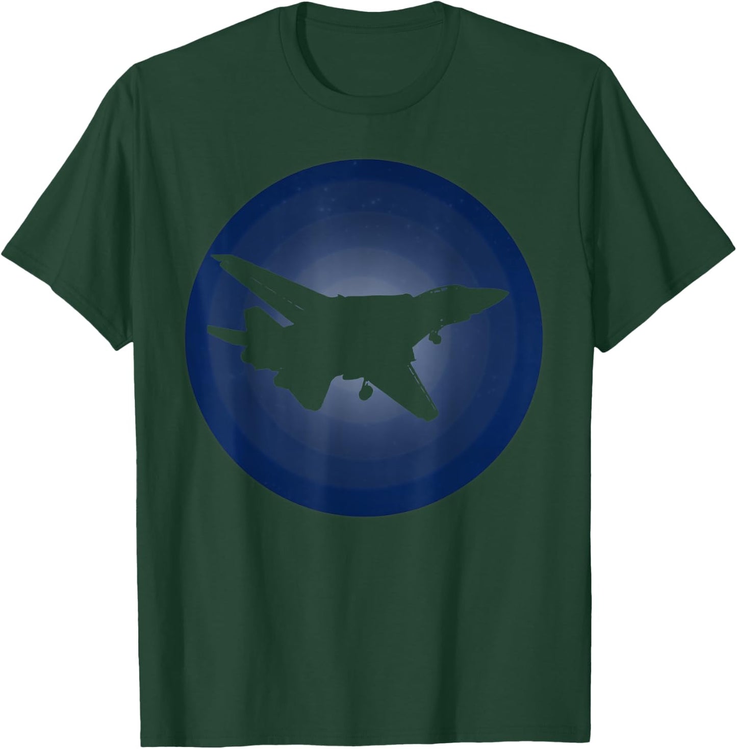 Midnight Approach F-14 Tomcat Jet Fighter Airplane Retro Men Women Kids T-Shirt - T-Shirt | Forest