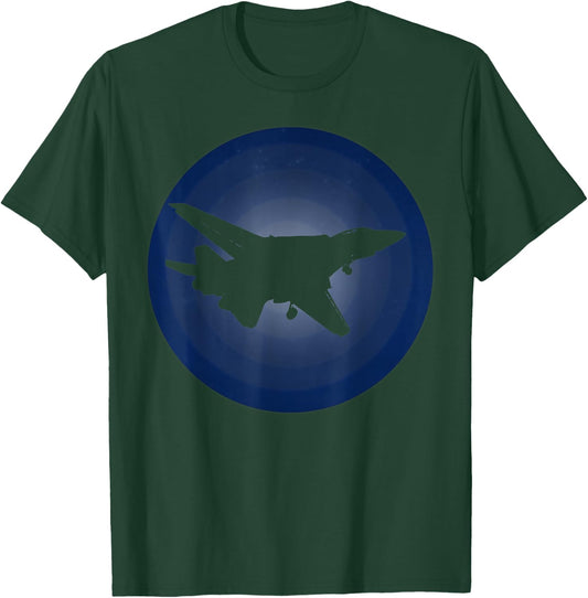 Midnight Approach F-14 Tomcat Jet Fighter Airplane Retro Men Women Kids T-Shirt - T-Shirt | Forest