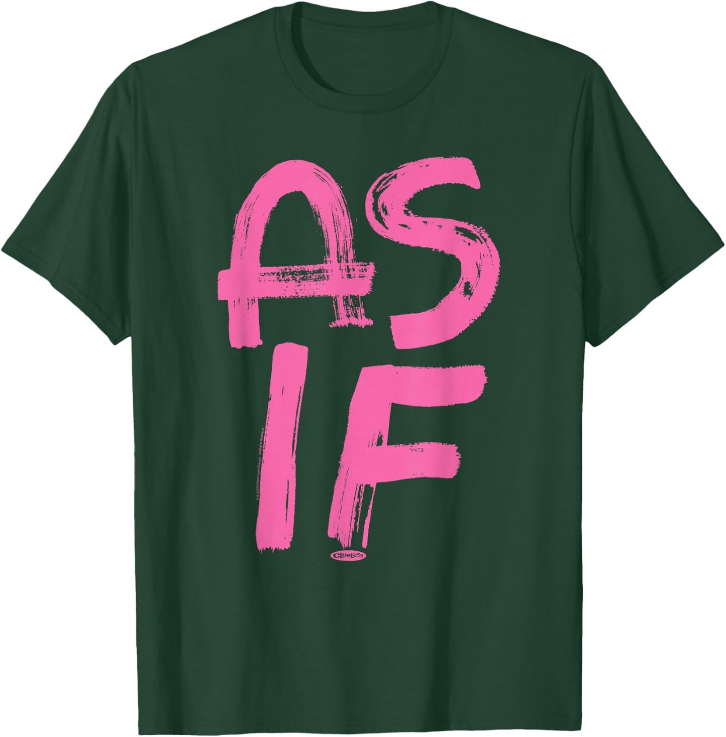 Clueless As If - Blue, Men's, Small, Short Sleeve, Classic Fit, Cotton/Polyester Blend, Officially Licensed Graphic T-Shirt - T-Shirt | Forest