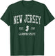 New Jersey Vintage Sports Design NJ T-Shirt - T-Shirt | Forest