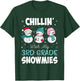 Chillin' With My 3rd Grade Snowmies Teacher Christmas Gift Men Women Kids T-Shirt - T-Shirt | Forest
