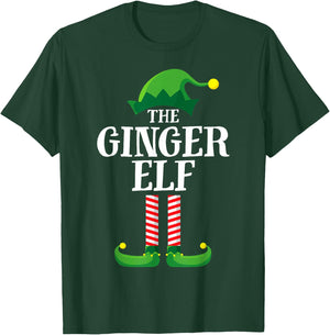 Ginger Elf Matching Family Group Christmas Party Pyjamas T-Shirt - T-Shirt | Forest