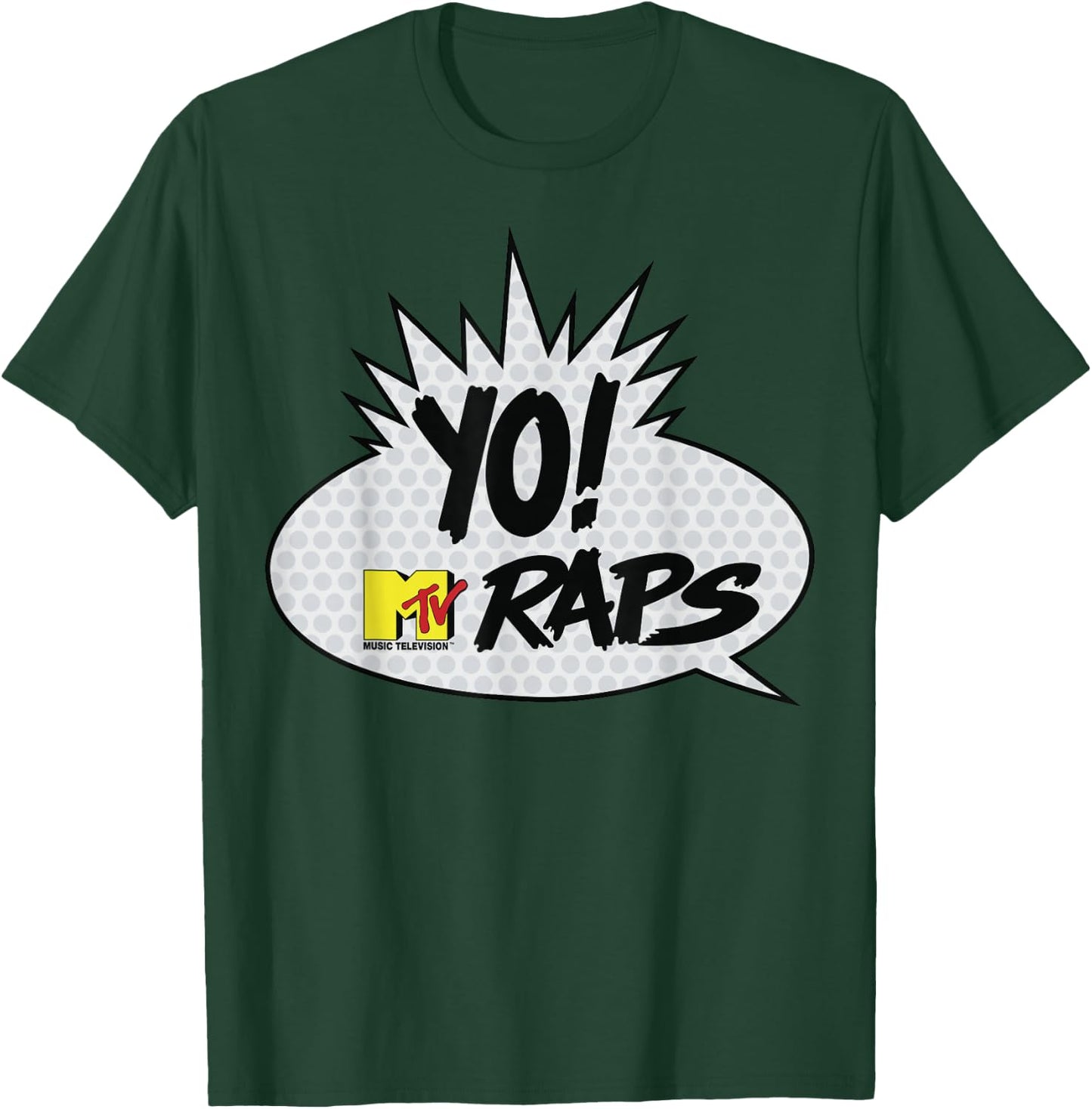 MTV YO! MTV Raps Comic Book Talk Bubble Small T-Shirt - T-Shirt | Forest
