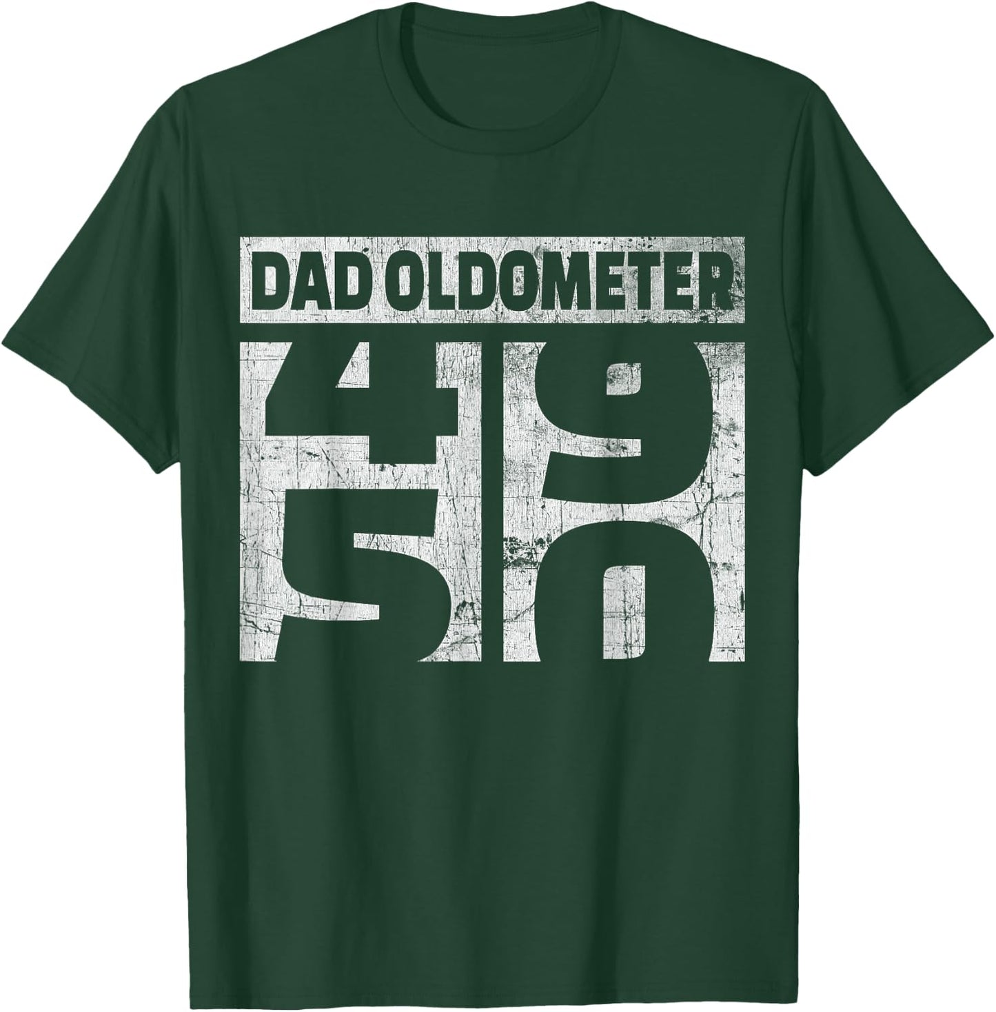 Oldometer 49-50 Funny 50th Birthday Odometer Gift Dad T-Shirt - T-Shirt | Forest
