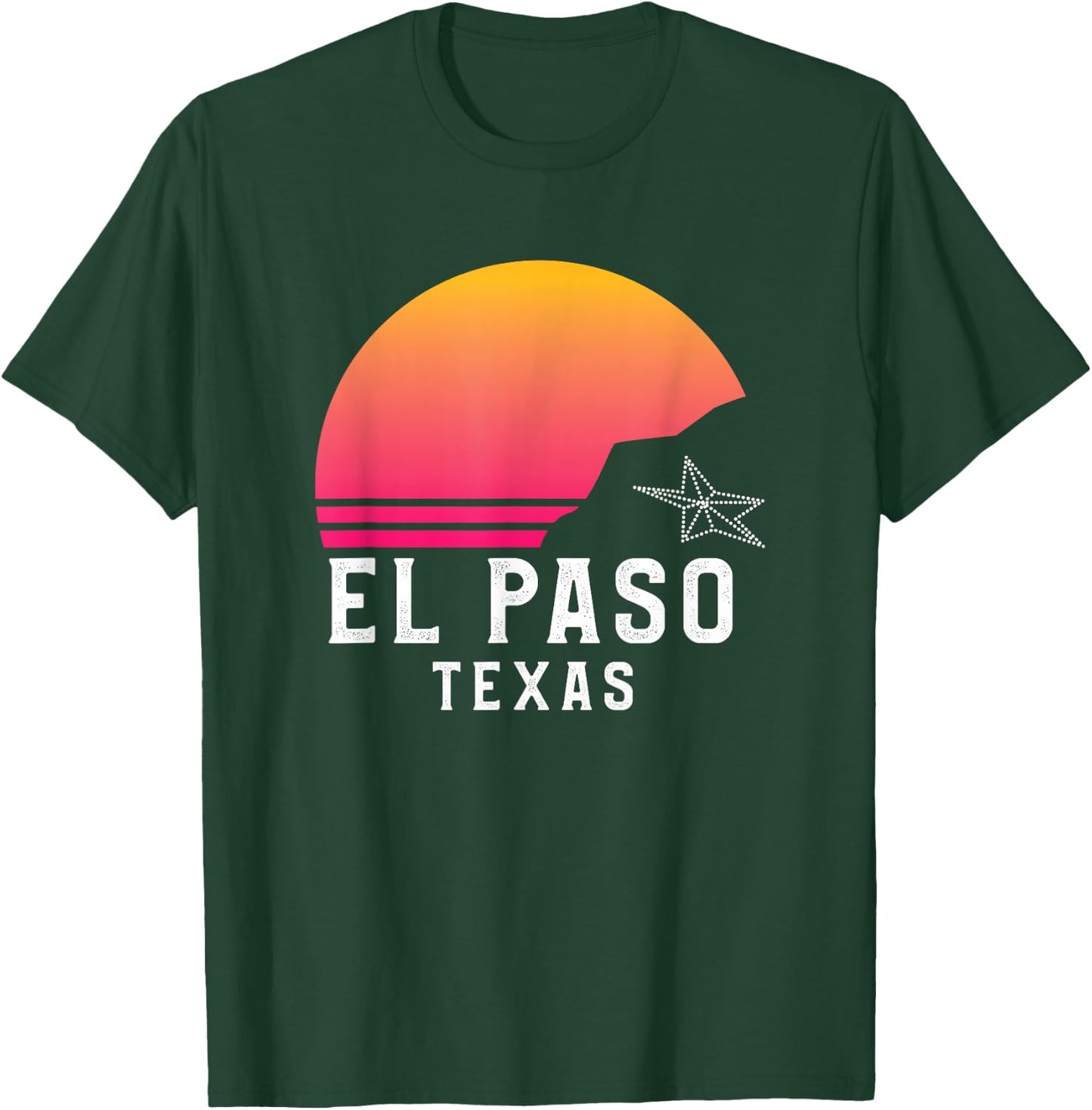 El Paso TX mountains sunset desert 915 Texas T-Shirt - T-Shirt | Forest