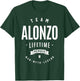 Team Alonzo Lifetime Member Funny Name Alonzo T-Shirt - T-Shirt | Forest