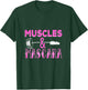 Muscles and Mascara Fitness Makeup Addict Gym Cute Workout T-Shirt - T-Shirt | Forest