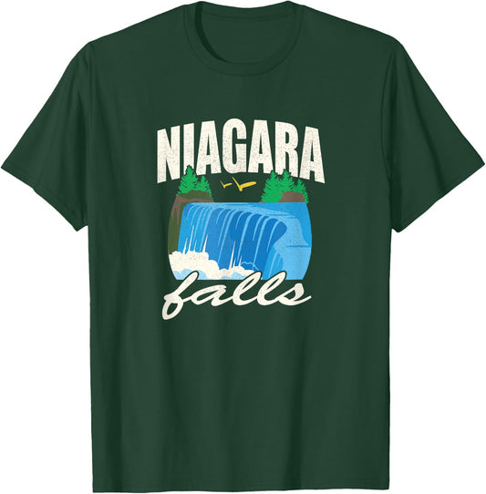 Vintage Niagara Niagra Falls National Park New York T Shirt T-Shirt - T-Shirt | Forest