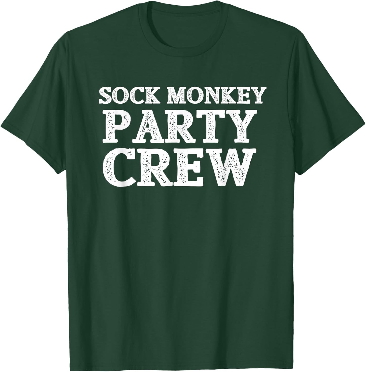Sock Monkey Birthday Party | Sock Monkey Party Crew Shirt T-Shirt - T-Shirt | Forest