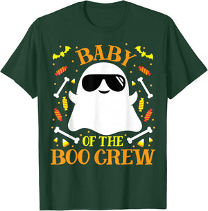 Baby Boo Crew Ghost Matching Family Set Little Boy Halloween T-Shirt - T-Shirt | Forest