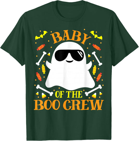 Baby Boo Crew Ghost Matching Family Set Little Boy Halloween T-Shirt - T-Shirt | Forest