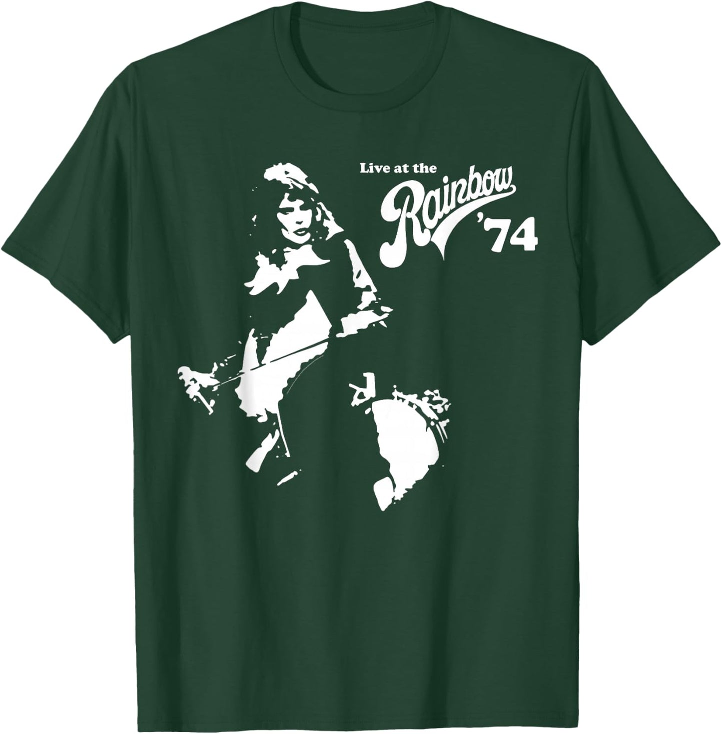 Queen Official Live at The Rainbow 74 Freddie T-Shirt - T-Shirt | Forest