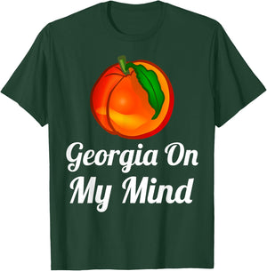Georgia On My Mind White Print T-Shirt - T-Shirt | Forest