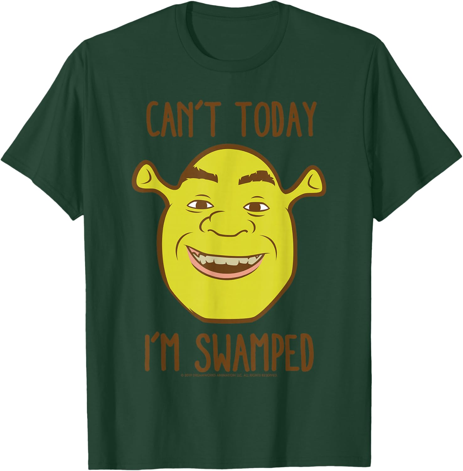 Shrek Face Can't Today I'm Swamped T-Shirt - T-Shirt | Forest