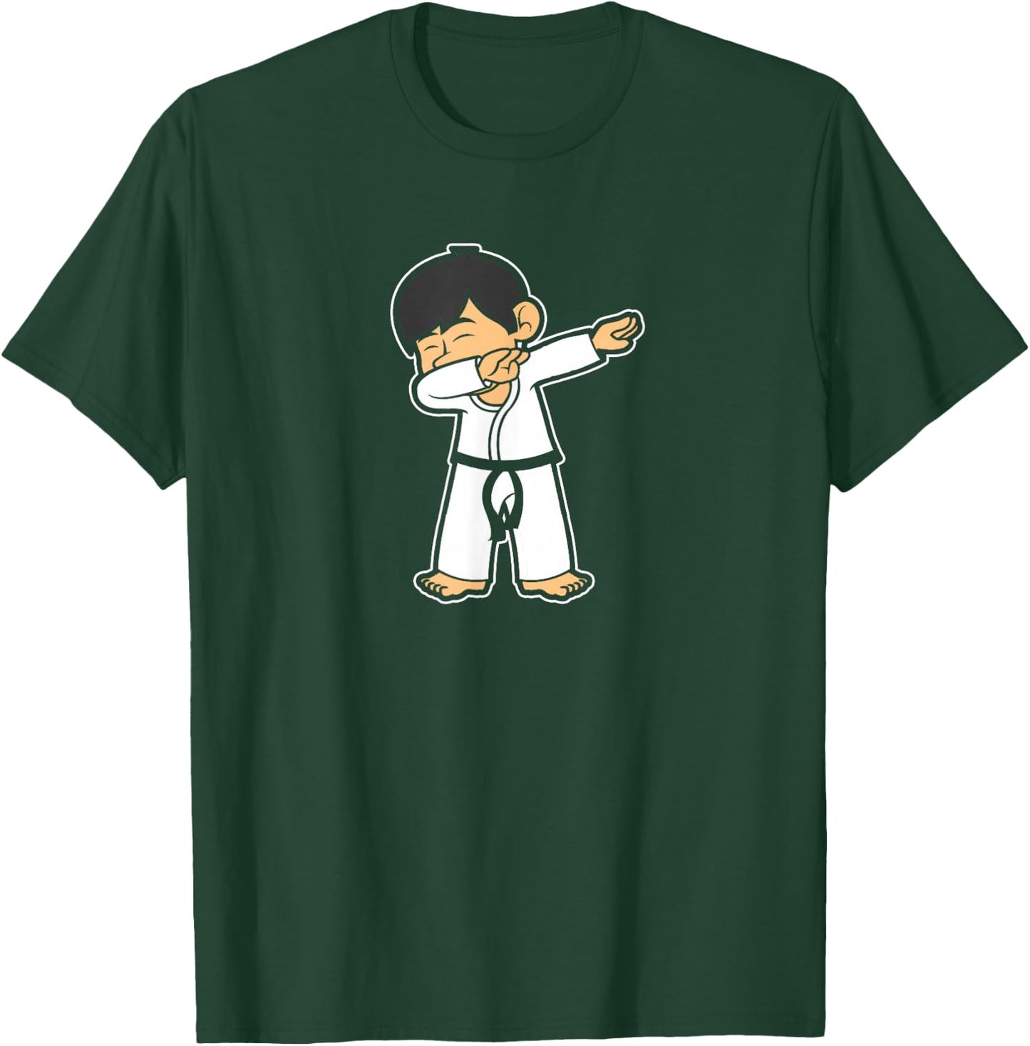 Martial Arts Fighter Dabbing Karate Quote T-Shirt - T-Shirt | Forest