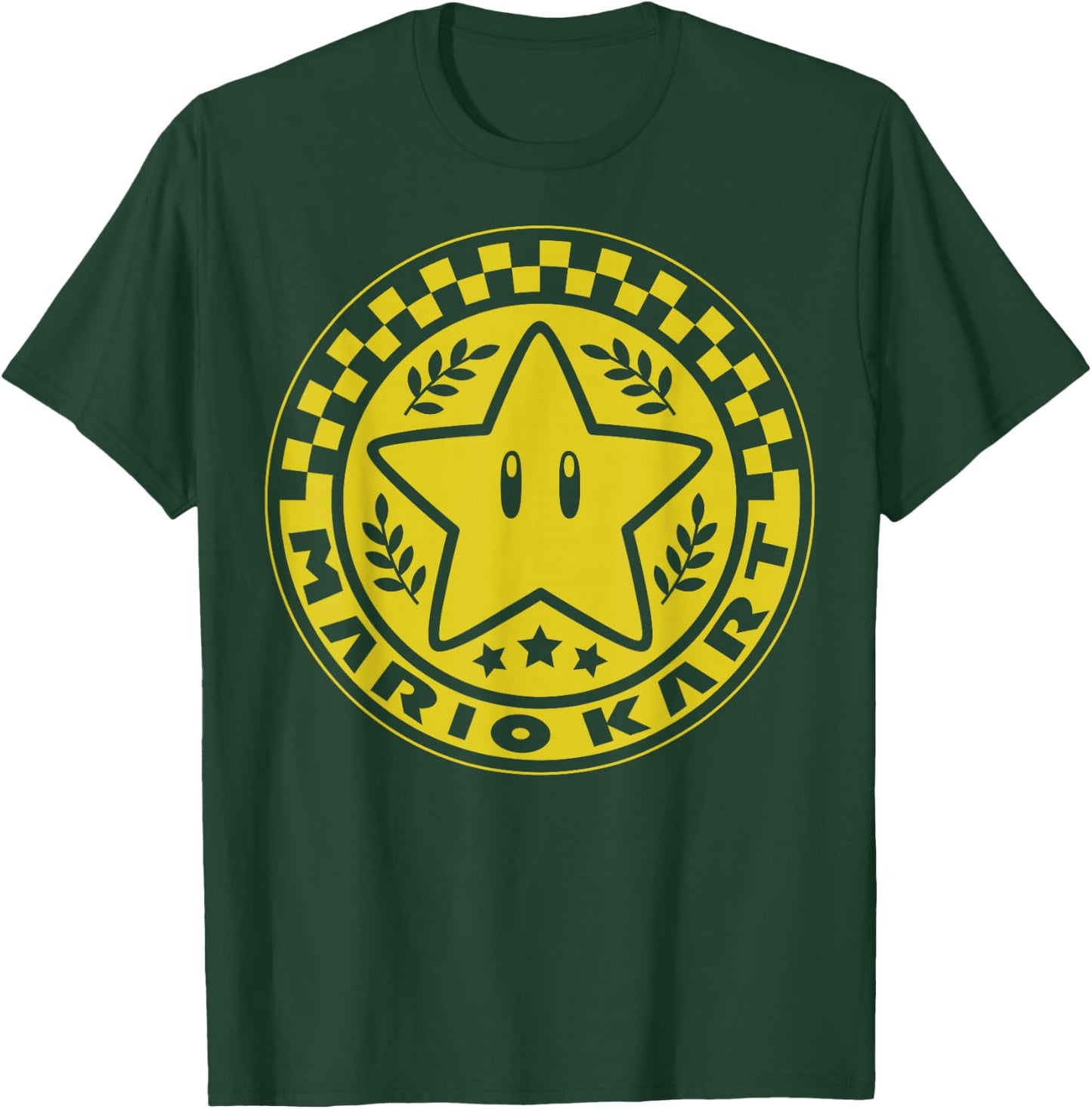 Nintendo Mario Kart Star Cup Emblem Graphic T-Shirt - T-Shirt | Forest