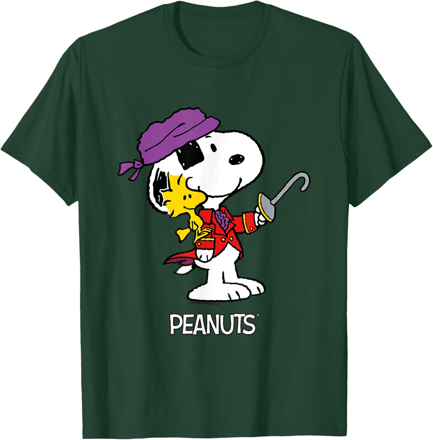 Peanuts Halloween Pirate Snoopy & Woodstock T-Shirt - T-Shirt | Forest