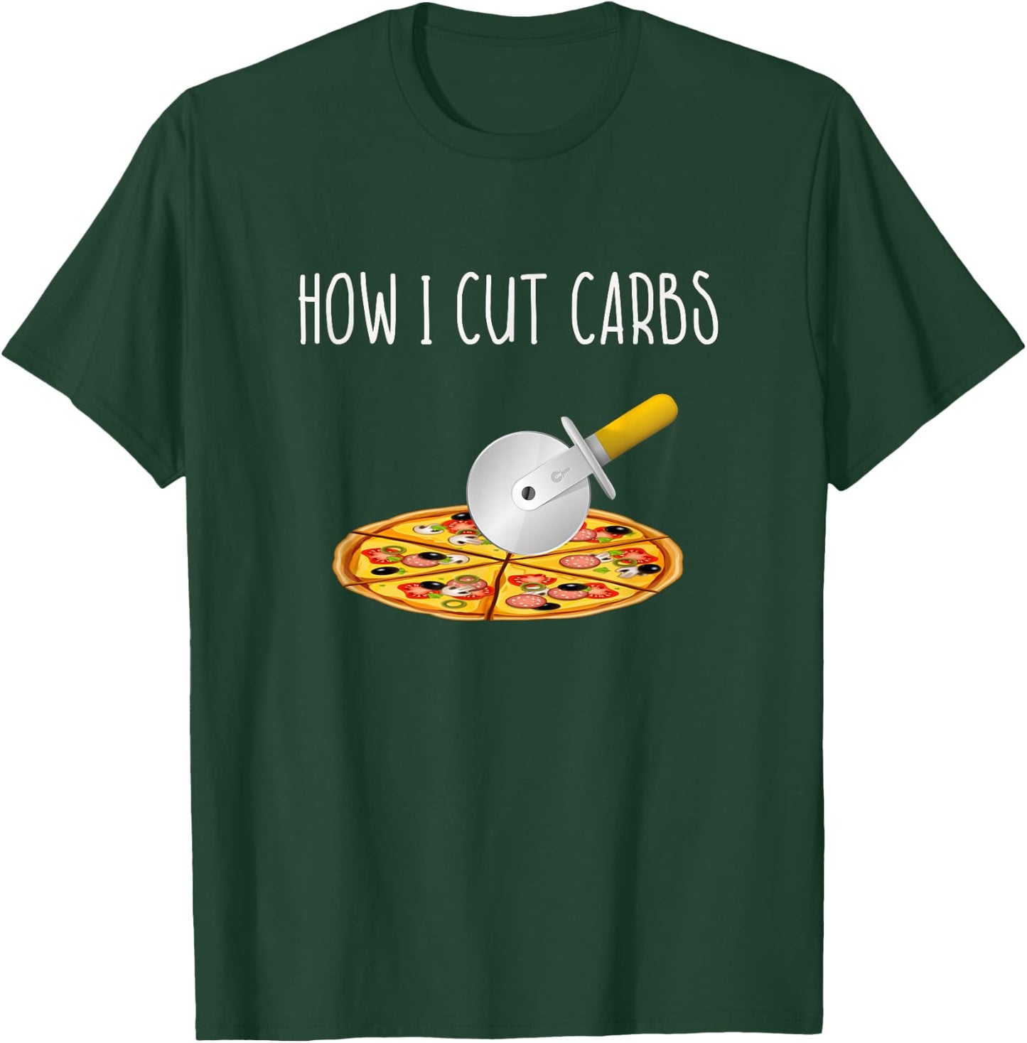 This is How I Cut Carbs Shirt - Pizza Cutter at Gym T-Shirt - T-Shirt | Forest