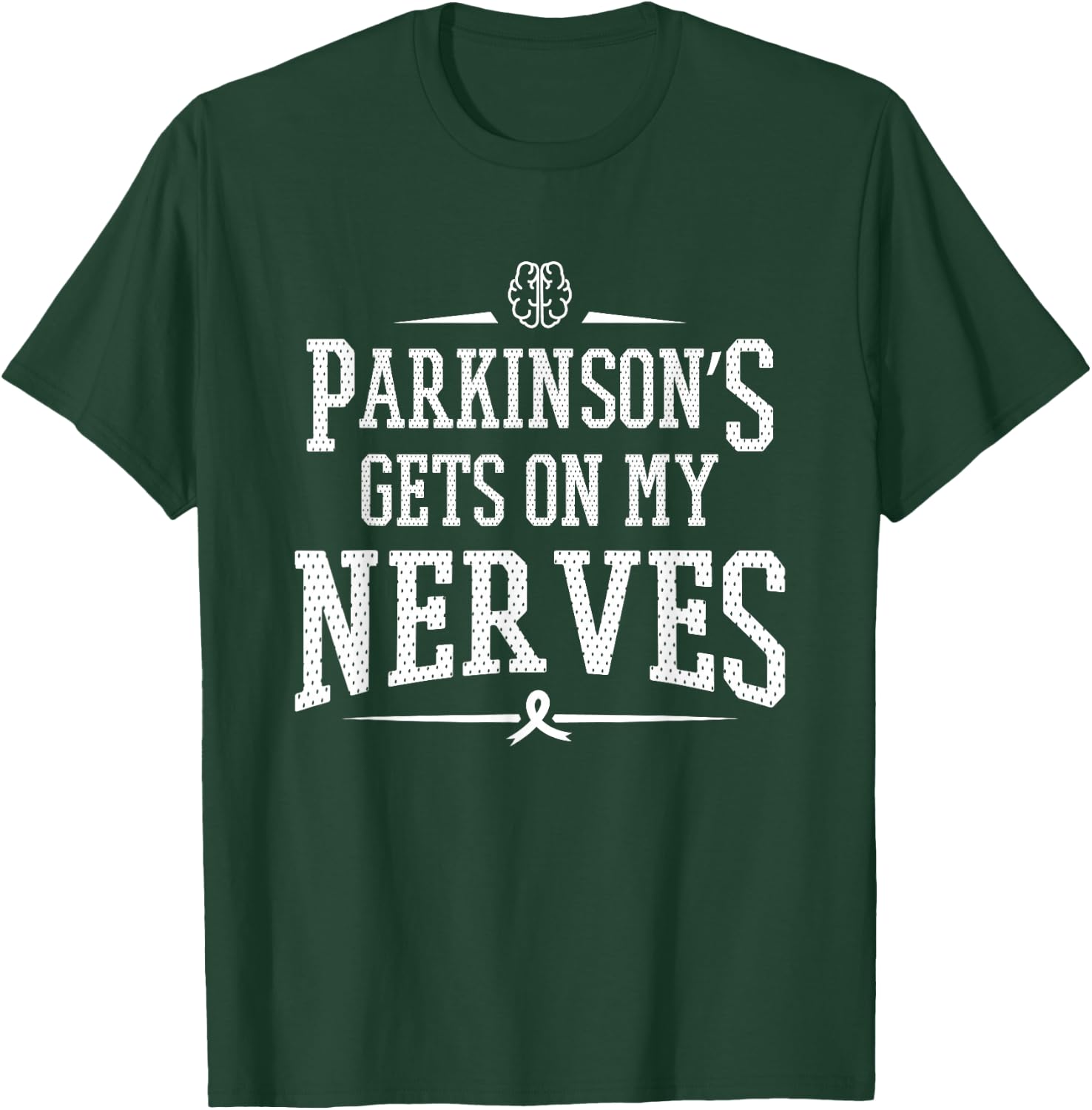 Parkinson Shirt Parkinson's Gets On My Nerves Alzheimer Gift T-Shirt - T-Shirt | Forest