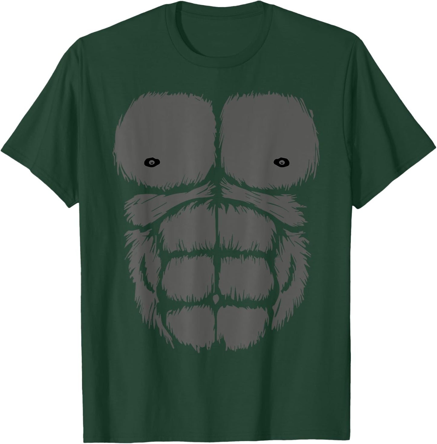 Gorilla Chest Belly Monkey Ape Muscle Kids Adult Fanc T-Shirt - T-Shirt | Forest