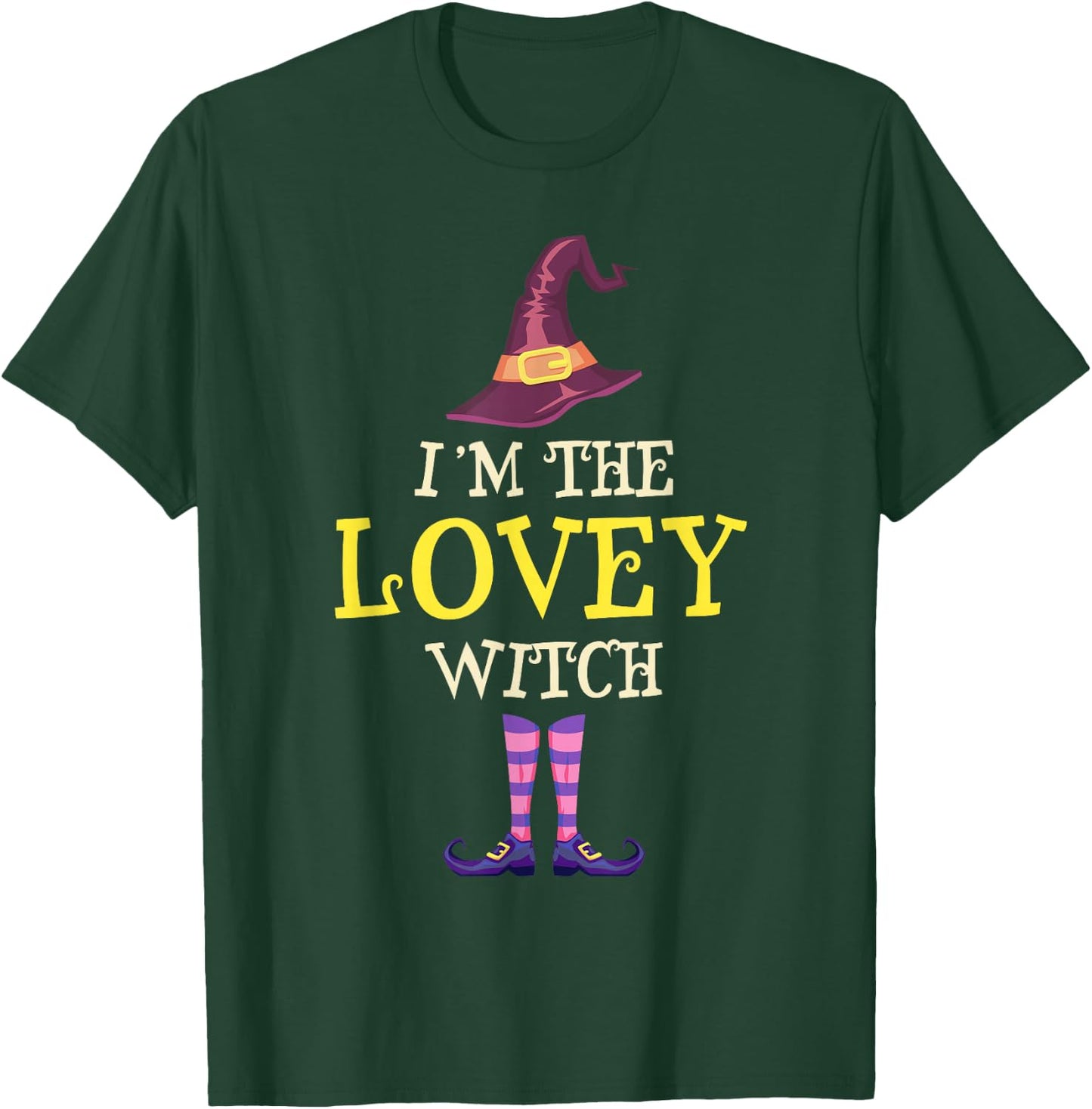 I'm The Lovey Witch Costume Halloween Funny Witchy T-Shirt - T-Shirt | Forest