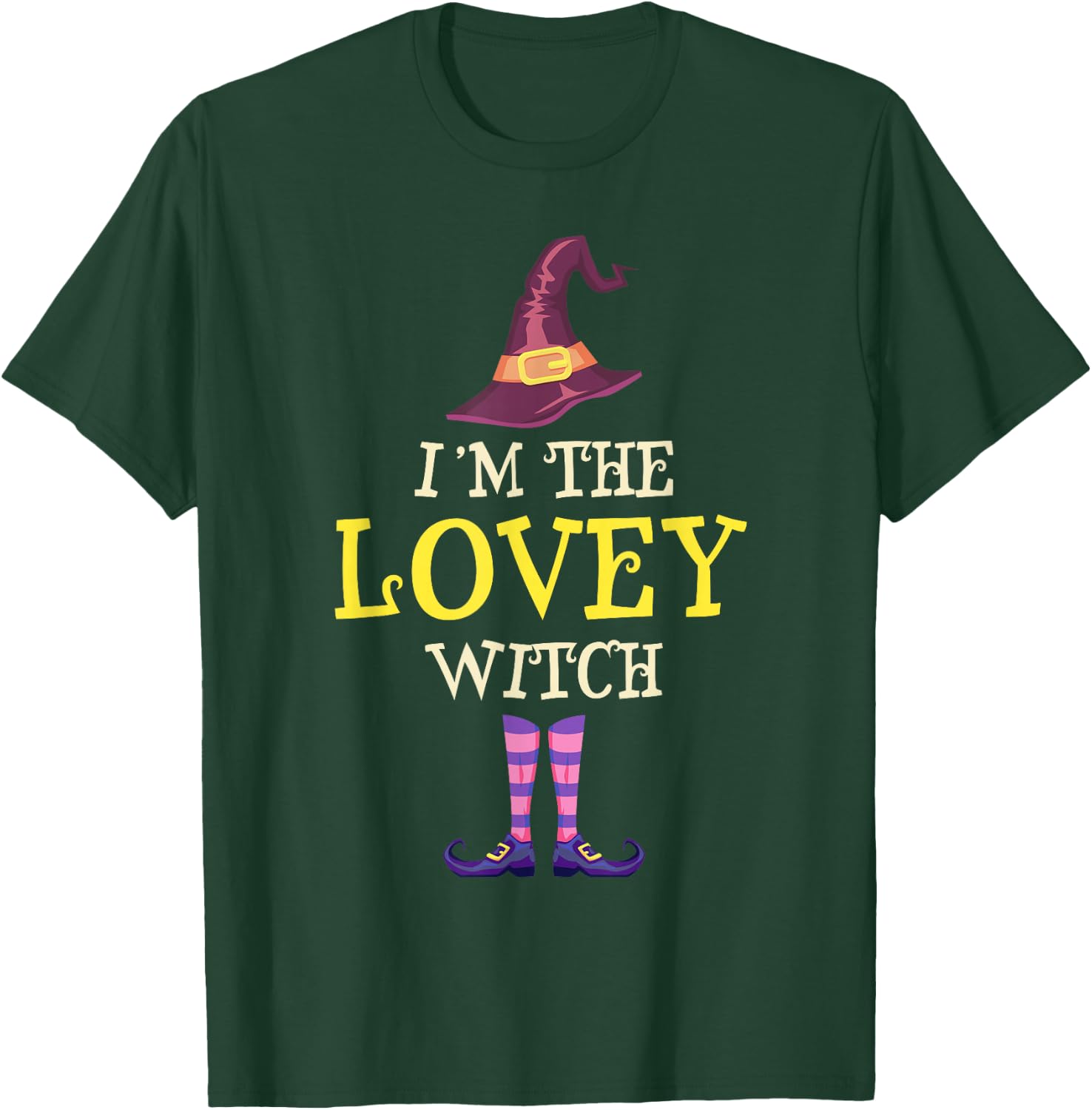 I'm The Lovey Witch Costume Halloween Funny Witchy T-Shirt - T-Shirt | Forest
