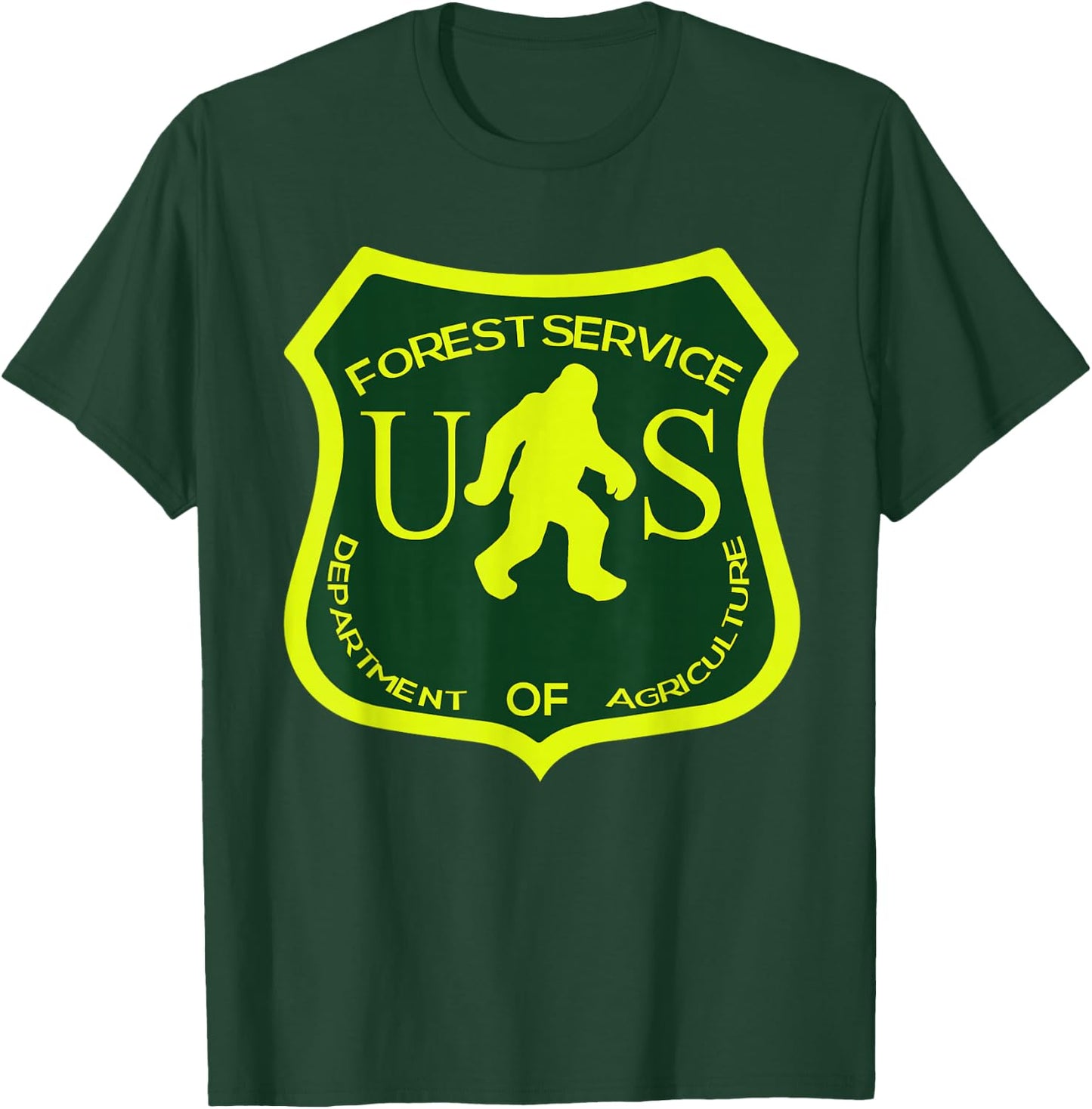 Funny Bigfoot National Park Forest Service Sasquatch T-Shirt - T-Shirt | Forest