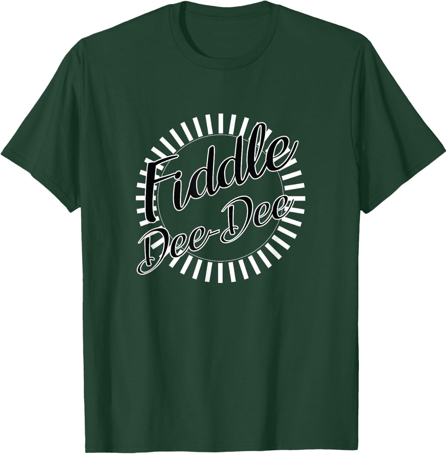 Lovely Women's Blue Fiddle Dee Dee Retro Classic Fit Short Sleeve T-Shirt - T-Shirt | Forest