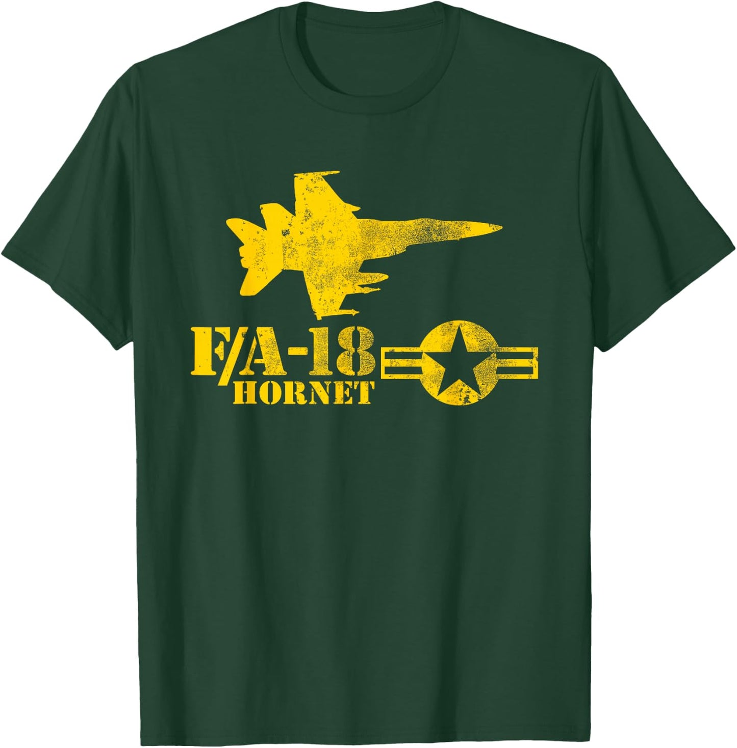 Navy Fighter Jet - F/A-18 Hornet T-Shirt - T-Shirt | Forest